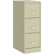 Home Square Set of 2 3 Drawer Letter Width Vertical Metal File Cabinet - Beige