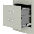 Home Square Set of 2 4-Drawer Letter Width Vertical File Cabinet Light Gray