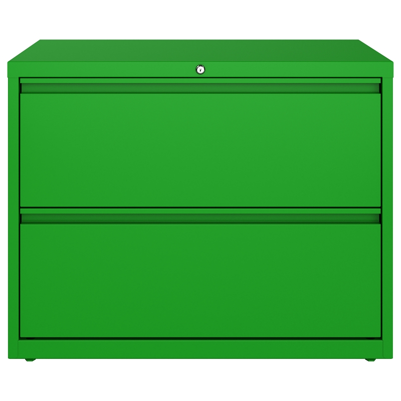 Home Square Set of 2 36-in Wide 2 Drawer Lateral File Cabinet Screamin' Green