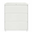 Home Square Set of 2 36-in Wide 3 Drawer Metal Lateral File Cabinet White