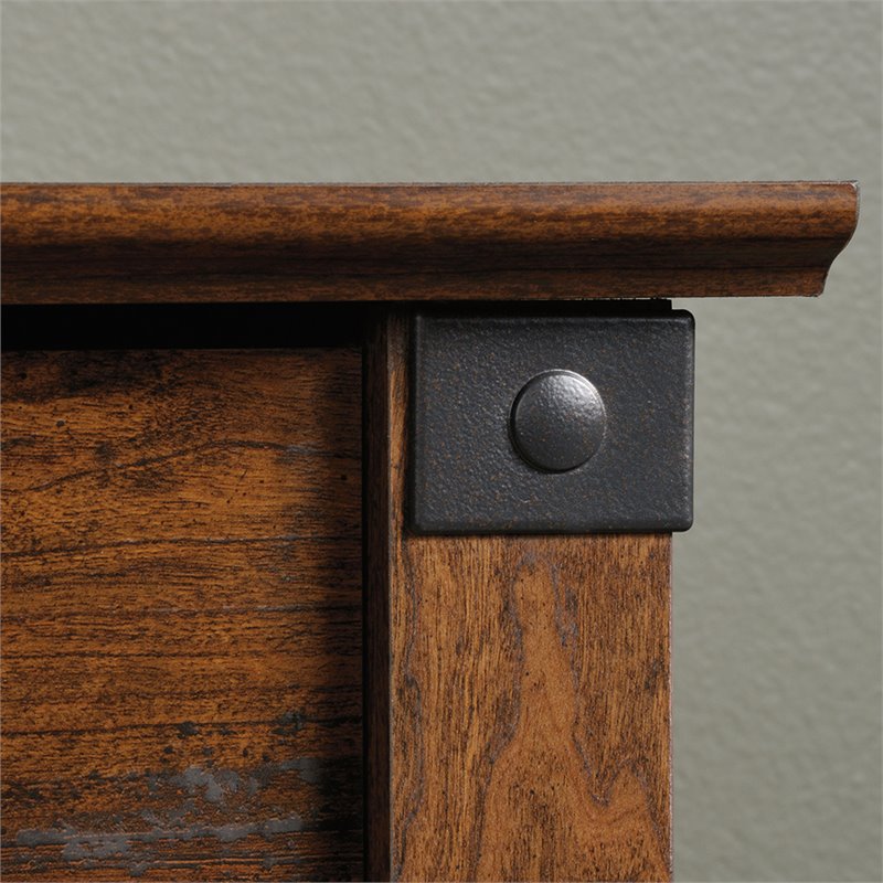 Home Square Set of 2 Engineered Wood Lateral File Cabinet in Washington Cherry
