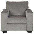 Home Square Set of 2 Sofa and Accent Chair in Alloy