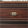 Home Square Set of 2 Solid Wood 3-Drawer Nightstands in Dark Walnut