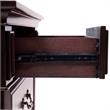 Home Square Set of 2 Solid Wood 3-Drawer Nightstands in Dark Walnut