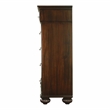 Home Square Set of 3 Solid Wood 2 Nightstands and Chest in Dark Walnut