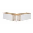 Home Square Set of a Backless Breakfast Nook and 5 Piece Cushion/Pillow