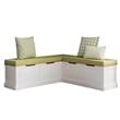 Home Square Set of a Kitchen Nook & Dining Table & 5 Piece Cushion/Pillow