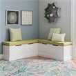 Home Square Set of a Kitchen Nook & Dining Table & 5 Piece Cushion/Pillow