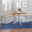 Home Square Set of a Kitchen Nook & Dining Table & 5 Piece Cushion/Pillow