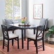 Home Square Set of a Kitchen Nook & Dining Table & 5 Piece Cushion/Pillow