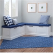 Home Square Set of a Kitchen Nook & Dining Table & 5 Piece Cushion/Pillow