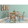 Home Square Set of a Kitchen Nook & Dining Table & 5 Piece Cushion/Pillow