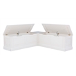 Home Square Set of a Kitchen Nook & Dining Table & 5 Piece Cushion/Pillow