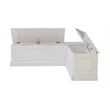 Home Square Set of a Kitchen Nook & Dining Table & 5 Piece Cushion/Pillow