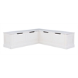 Home Square Set of a Kitchen Nook & Dining Table & 5 Piece Cushion/Pillow
