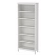 Home Square Set of 2 Adjustable 6 Shelf Bookcase in White Finish