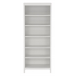Home Square Set of 2 Adjustable 6 Shelf Bookcase & Writing Desk in White