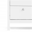 Home Square Set of 3 5-Drawer Chest & 2 Nightstands in White