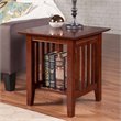 Home Square Set of 3 Wood Transitional Coffee Table & End Table in Walnut