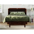 Home Square Set of 2 Walnut Full Size Murphy Bed Desk with Mattress & Side Table