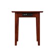Home Square Set of 2 Twin Extra Long Murphy Bed Chest & Side Table in Walnut