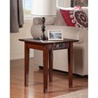 Home Square Set of 2 Walnut Twin XL Murphy Bed Chest with Mattress & Side Table
