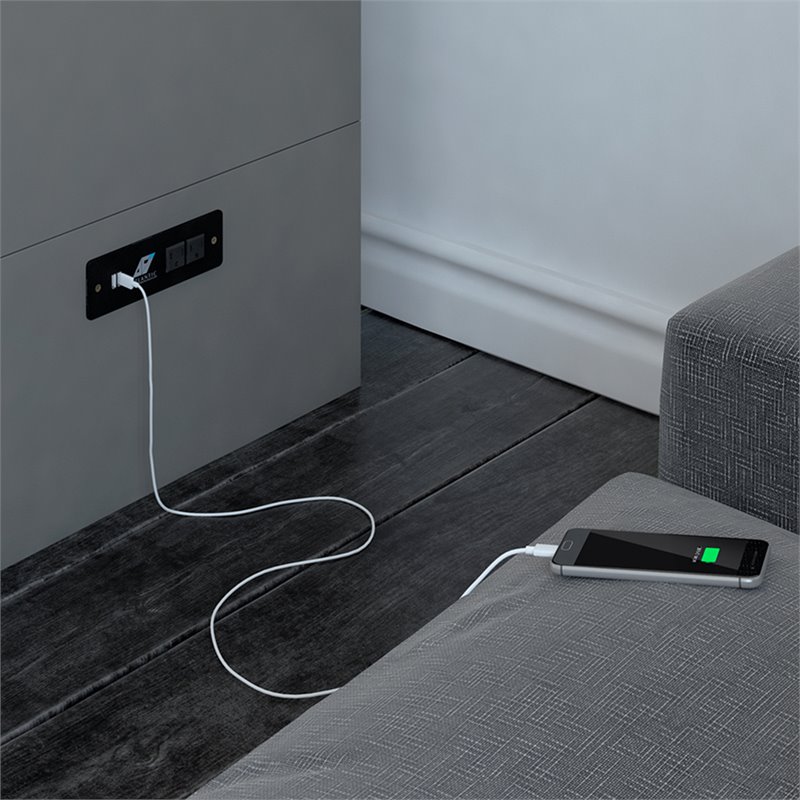 Home Square Set of 2 Queen Murphy Bed Chest & Side Table in Gray