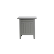 Home Square Set of 2 Queen Murphy Bed Chest & End Table in Gray