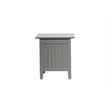 Home Square Set of 2 Murphy Full Bed Chest with Mattress & End Table in Gray