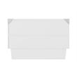 Home Square Set of 2 Queen Murphy Bed Chest & Side Table in White