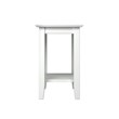 Home Square Set of 2 Queen Murphy Bed Chest & Side Table in White