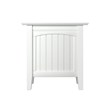 Home Square Set of 2 White Full Size Murphy Bed Desk with Mattress & Side Table