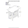 Home Square Set of 2 Twin XL Murphy Bed Chest w/ Mattress & Side Table in Walnut