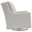 Home Square Set of 2 Swivel Glider Accent Chairs in Frost Finish