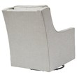 Home Square Set of 2 Swivel Glider Accent Chairs in Frost Finish