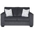 Home Square Set of 2 Loveseat & Accent Chair in Slate Finish