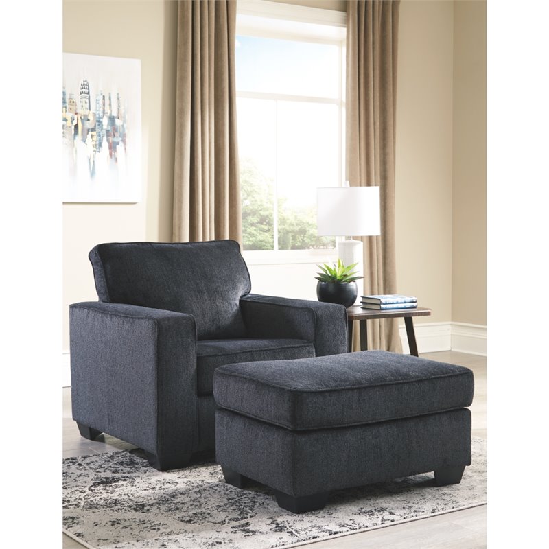 Home Square Set of 3 Queen Sleeper Sofa & Loveseat & Ottoman in Slate