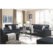 Home Square Set of 3 Queen Sleeper Sofa & Accent Chair & Ottoman in Slate