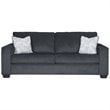 Home Square Set of 3 Queen Sleeper Sofa & Accent Chair & Ottoman in Slate