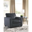 Home Square Set of 3 Sofa & Loveseat & Accent Chair in Slate