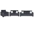 Home Square Set of 3 Sofa & Loveseat & Accent Chair in Slate