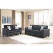 Home Square Set of 3 Sofa & Accent Chair & Ottoman in Slate