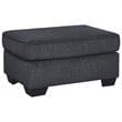 Home Square Set of 2 Contemporary Accent Chair & Ottoman in Slate