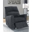 Home Square Set of 2 Contemporary Rocker Recliners in Slate Finish