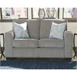 Home Square Set of 2 Contemporary Sofa & Loveseat in Alloy Finish