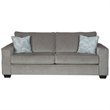 Home Square Set of 2 Contemporary Sofa & Loveseat in Alloy Finish