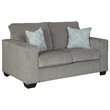 Home Square Set of 2 Queen Sleeper Sofa & Loveseat in Alloy Finish