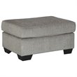 Home Square Set of 2 Modern Accent Chair 7 Ottoman in Alloy Finish