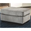 Home Square Set of 2 Modern Accent Chair 7 Ottoman in Alloy Finish