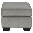 Home Square Set of 2 Modern Accent Chair 7 Ottoman in Alloy Finish